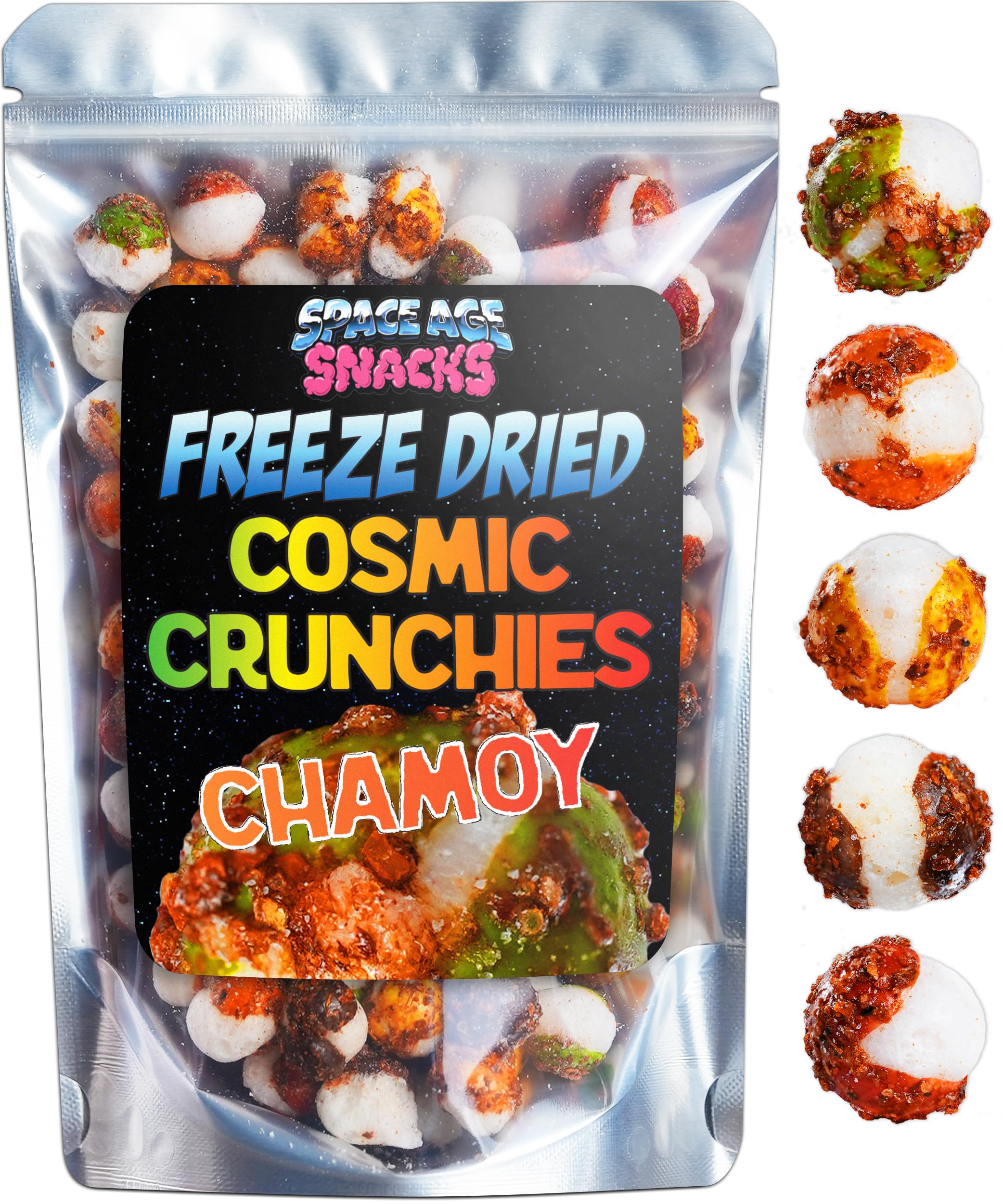 Premium Freeze Dried Chamoy Candy with Tajin Chili Lime Seasoning - Sweet & Spicy Mexican Snack (8oz) | TikTok Viral Treat, Party Favors, Movie Night Snacks, Road Trip Food