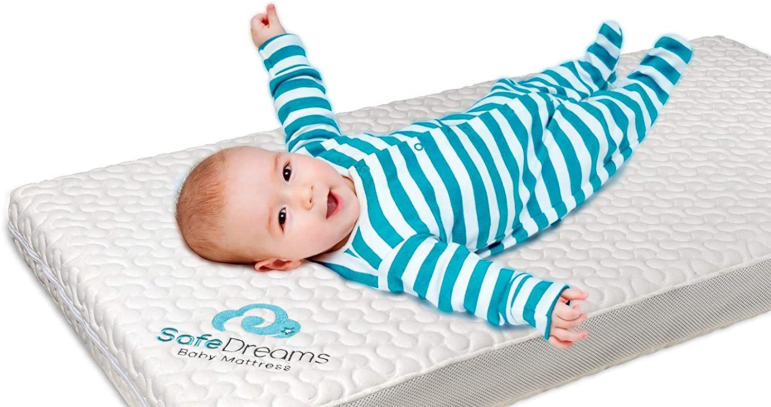 Organic Baby Mattress for Toddler Bed - Non-Toxic, Flame Resistant up to 464°F (240°C), Breathable Bamboo Fiber, ISO Certified | Safe & Comfortable Sleep Solution for Infants & Toddlers | Perfect for Cribs, Daycare Centers & Nursery Rooms