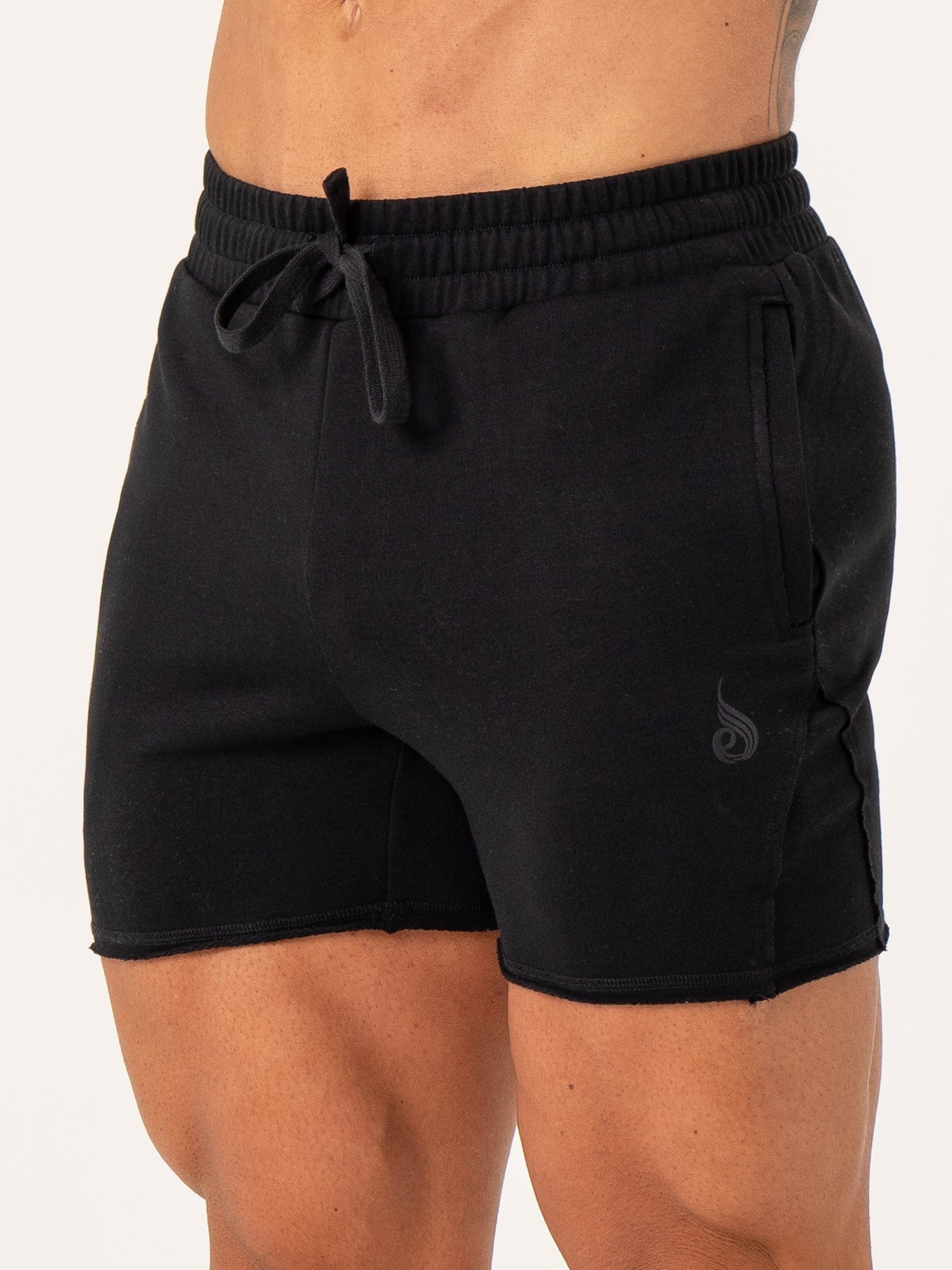 Force 5 Track Shorts for Men - Breathable Running Shorts with Pockets, Black - Perfect for Gym Workouts, Jogging & Casual Wear