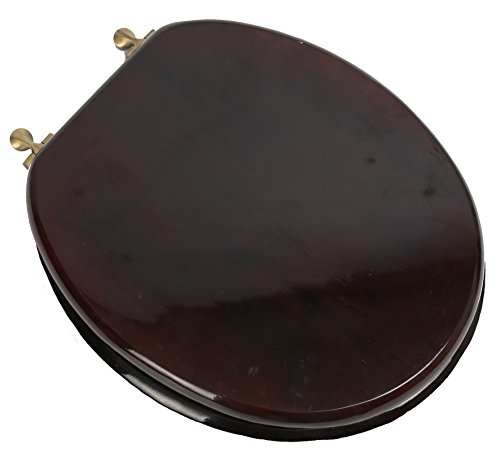 STAINED MAHOGANY/ANTIQUE BRASS