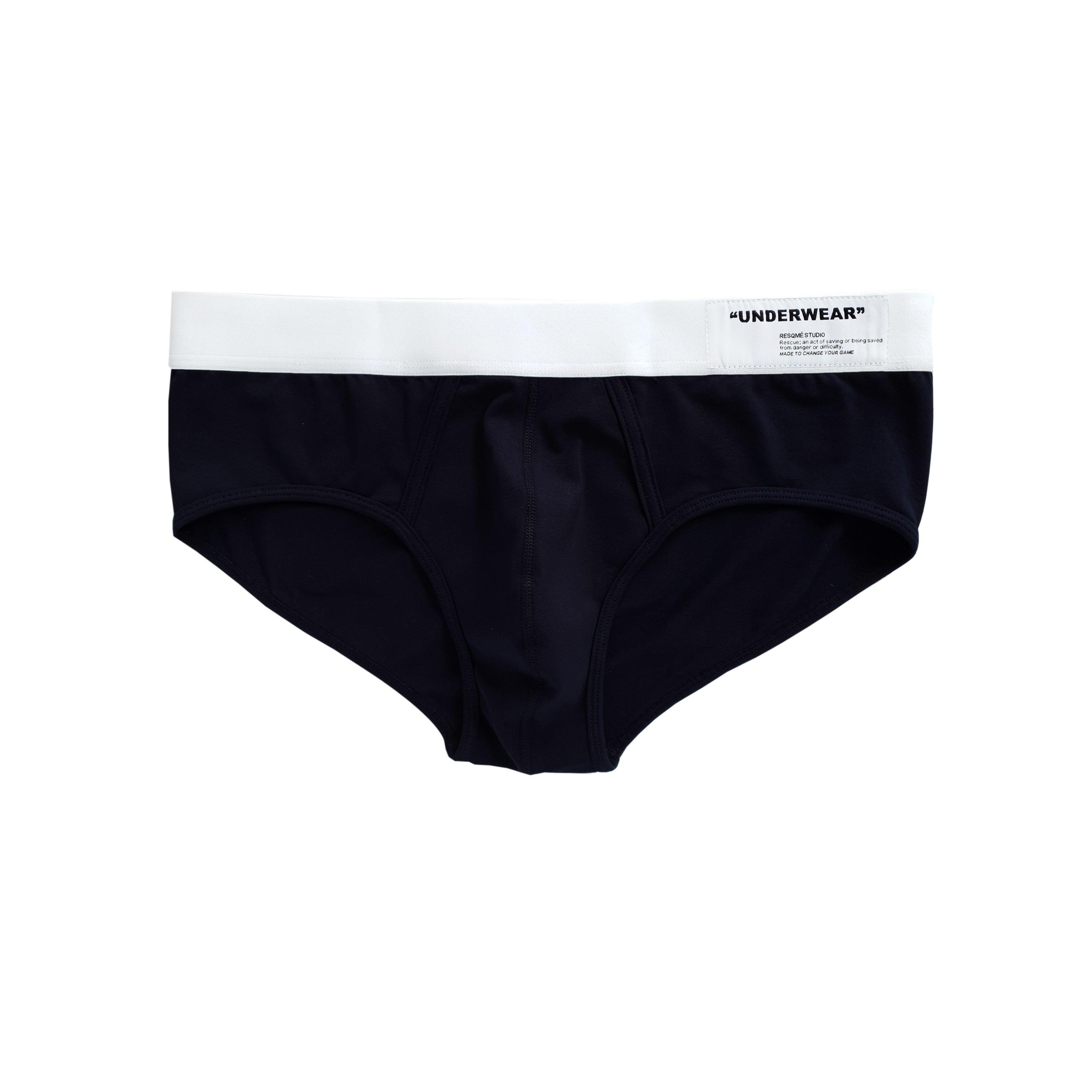 Premium Men's Underwear Briefs - Soft Cotton, Breathable & Comfortable - Dark Navy Blue - Perfect for Everyday Wear, Workout & Lounge