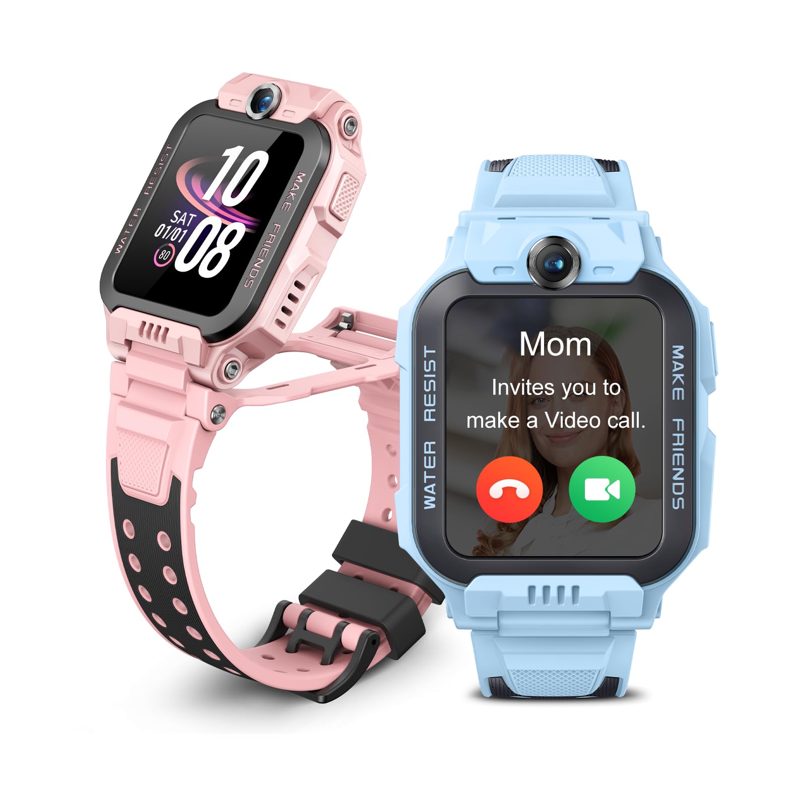 imoo Z7 Kids Smart Watch - Waterproof IPX8 Swimming Smartwatch for Boys & Girls with Video Call, Long Battery Life, GPS Tracker - Perfect for School, Outdoor Play & Swimming (Blue)