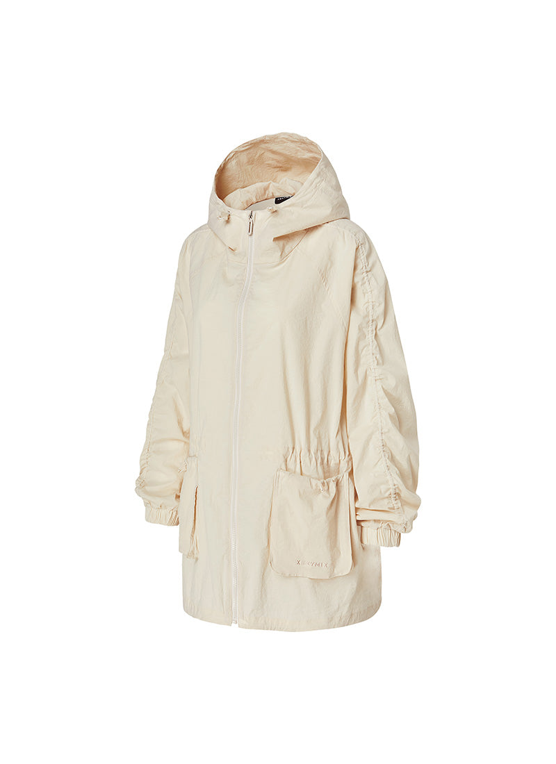 Lightweight Waterproof Hooded Jacket for Men & Women - Windproof Outdoor Raincoat with Pockets for Hiking, Camping & Travel
