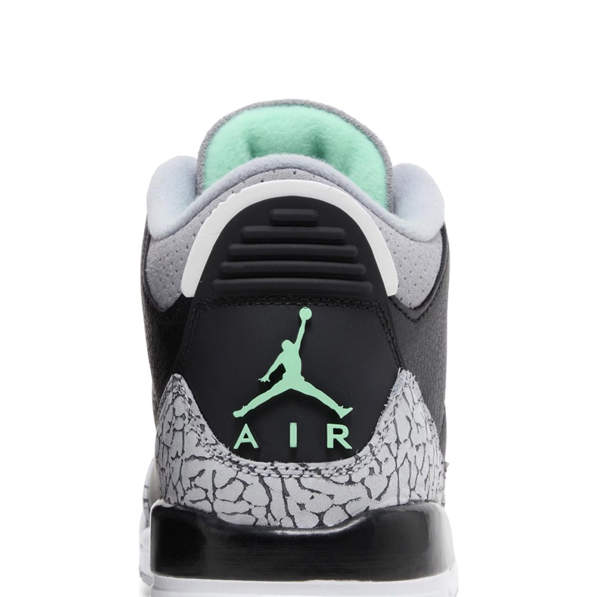 Air Jordan 3 Retro 'Green Glow' GS Sneakers for Women & Girls (2024) - Comfortable Basketball Shoes for Casual Wear & Street Style Fashion