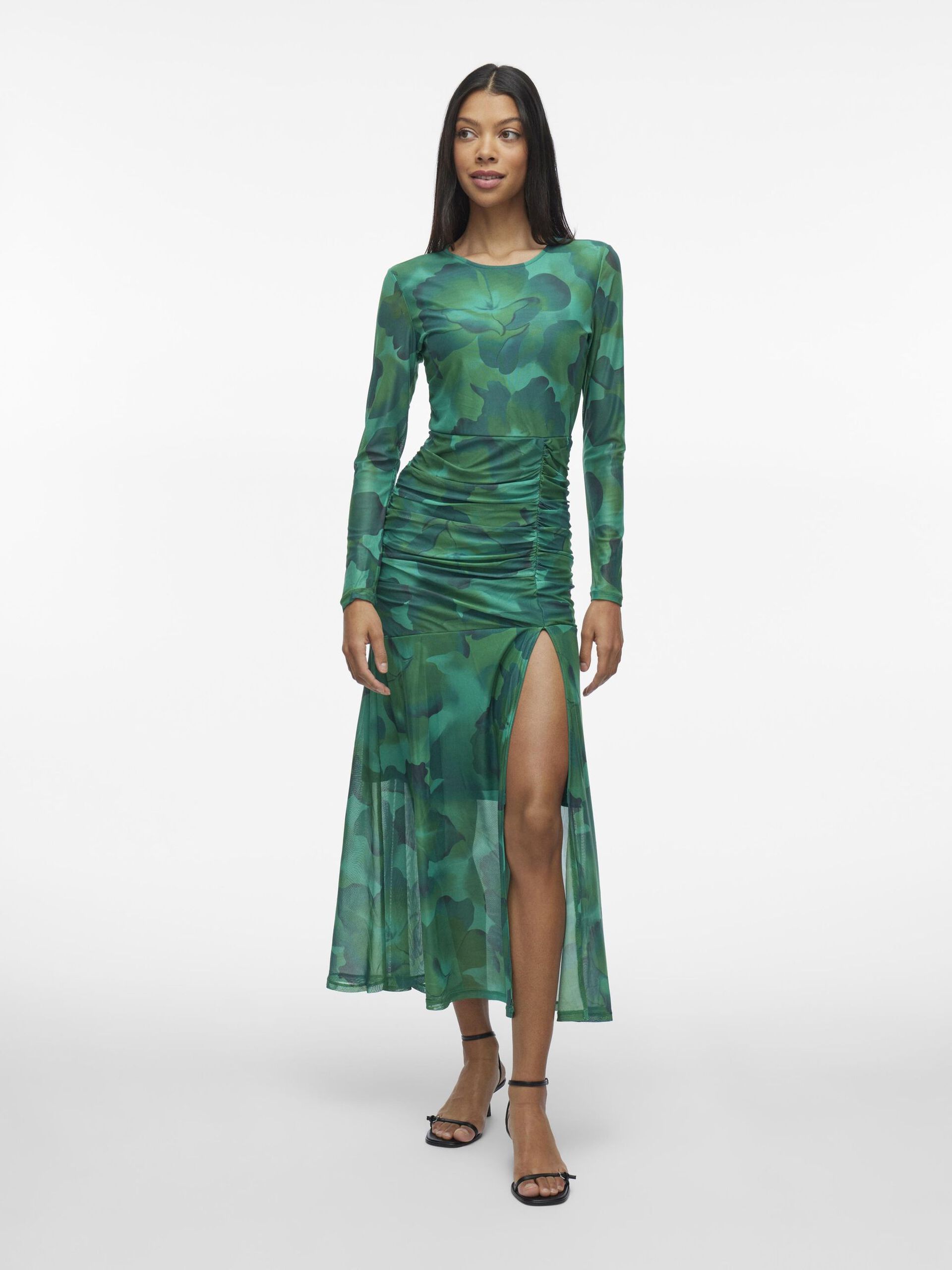 Leena Maxi Dress for Women - Elegant Long Flowy Summer Dress in Ultramarine Green - Perfect for Beach Vacations, Date Nights & Outdoor Parties