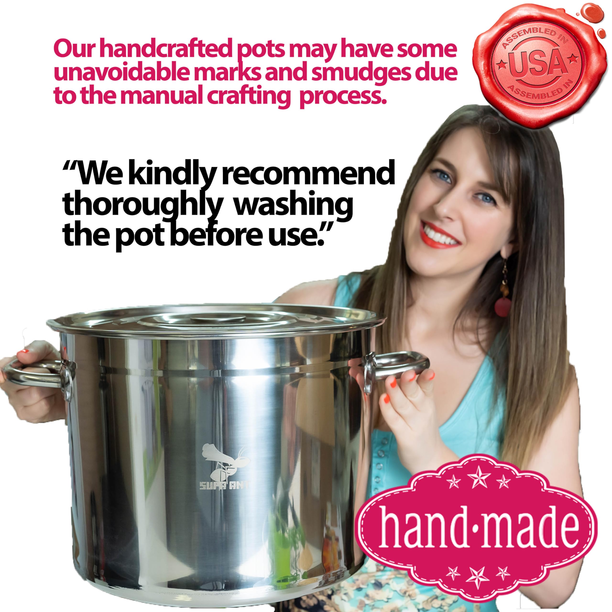 24 Qt Stainless Steel Water Bath Canning Pot with Complete Starter Kit - Includes Food Grade Ladle, Measuring Cups, Funnel, Tongs, Jar Lifter, Wrench & More for Home Canning, Preserving Jams, Pickles & Fruits | 90 Labels Included