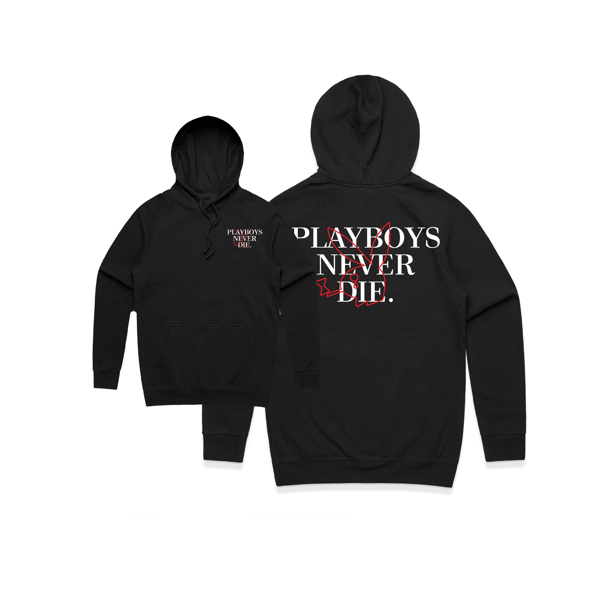 Premium Black PND Hoodie for Men & Women - Soft Cotton Pullover with Kangaroo Pocket - Stylish Streetwear for Casual Outfits, Gym, and Outdoor Activities