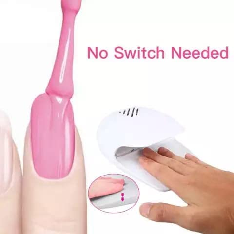 K.B.SALES Mini Nail Polish Dryer - Fast Blow Dryer for Regular & Gel Polish, Portable Nail Fan for Fingers & Toes | Perfect for Home Manicures & Salon Nail Art