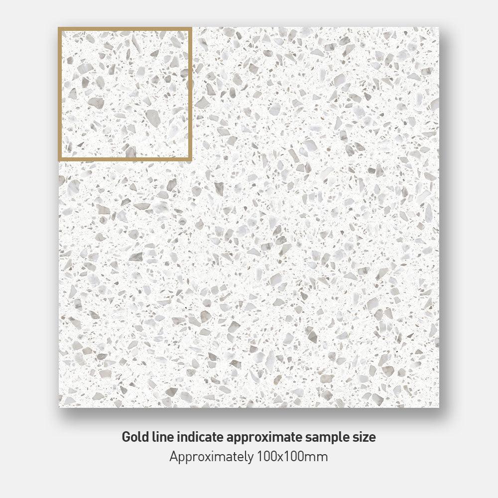 Premium 300x300mm Roma Boulevard Matt Terrazzo Porcelain Tile - Durable Flooring for Kitchen, Bathroom & Living Room Decoration