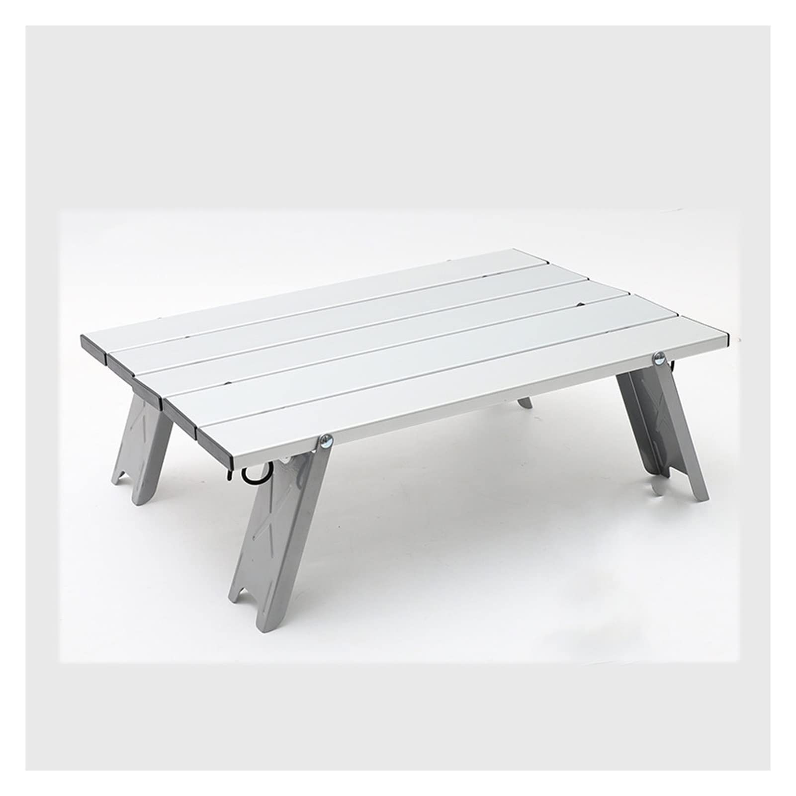 Portable Foldable Picnic Table - Lightweight Outdoor Camping Table for Beach, BBQ, Travel & Hiking | Compact Folding Computer Desk for Patio, Garden & Picnics (Silver) - Perfect for Outdoor Dining, Camping Trips & Small Space Living