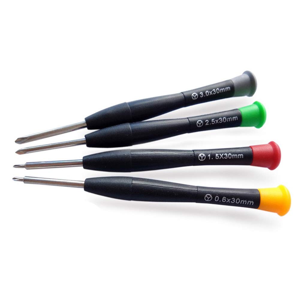 4Pcs Triwing Tripoint Screwdriver Set for Nintendo Switch JoyCon & Wii DS Lite Repair - 0.6mm 1.5mm 2.5mm 3.0mm Y Tip Screwdrivers - Perfect for DIY Game Console Fixes & Electronics Maintenance