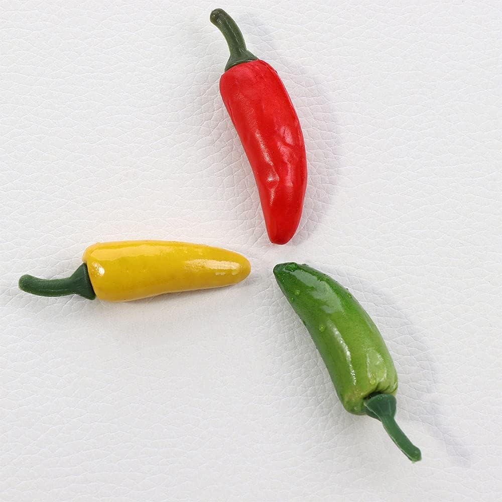 10Pcs Realistic Red Artificial Chili Peppers - Fake Plastic Vegetables for Home Kitchen Decor, Party Display, and DIY Crafts - Perfect for Table Centerpieces, Restaurant Decor, and Themed Events