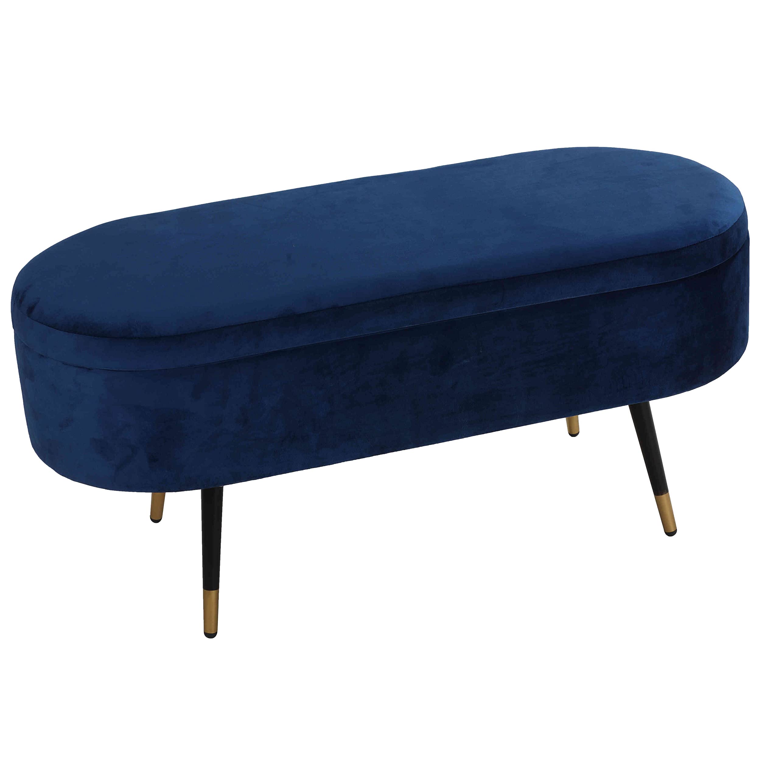 Cortesi Navy Storage Ottoman for Living Room & Bedroom