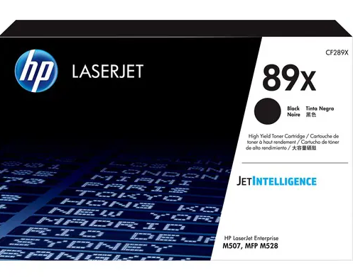 HP 89X High Yield Black Toner Cartridge - Compatible with HP Printers | Long-Lasting Printing for Office & Home Use | Ideal for Documents, Reports & Presentations