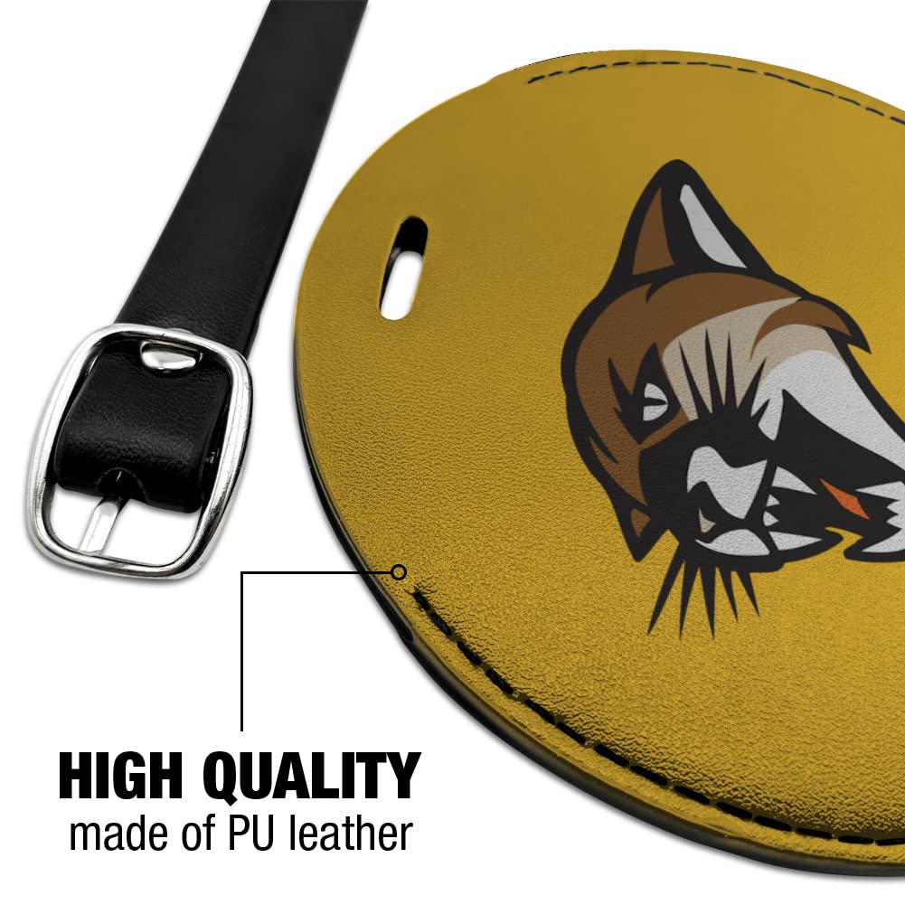 University of Vermont Genuine Leather Luggage Tag - Durable Carry-On ID Card Holder for Travel Bags - Perfect for College Students & Frequent Flyers