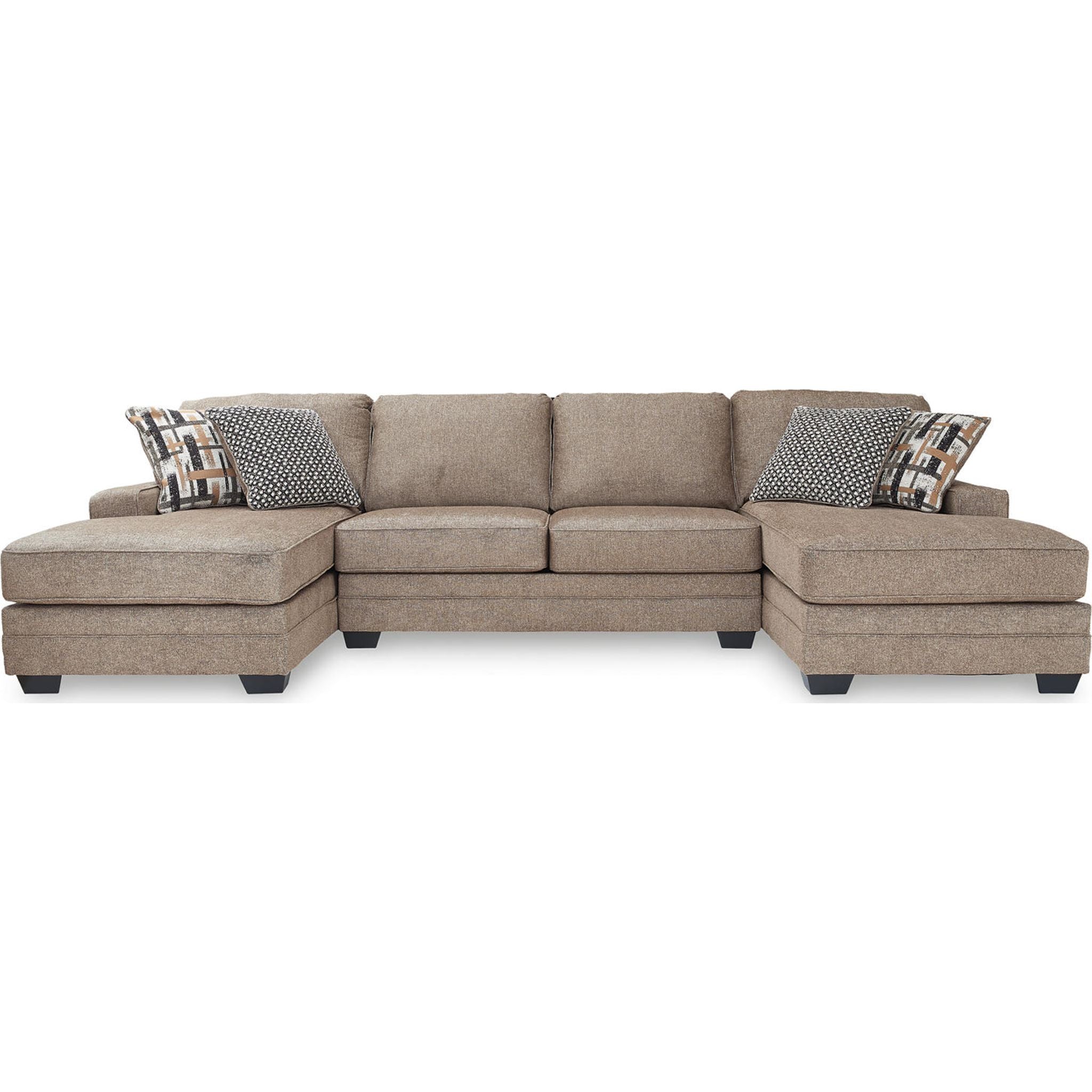 Cannonbrook 3-Piece Sectional Sofa with Chaise Lounge - Modern L-Shaped Living Room Furniture for Small Spaces & Family Gatherings