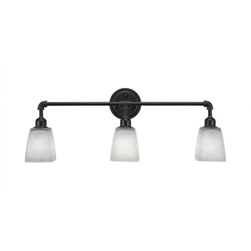 Toltec Lighting 183-DG-460 Vintage 3-Light Bathroom Vanity Bar with 4.5
