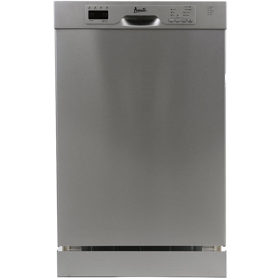 Avanti 18 Inch Built-In Dishwasher DWF18V3S - Compact & Energy Efficient for Small Kitchens, Apartments & RVs