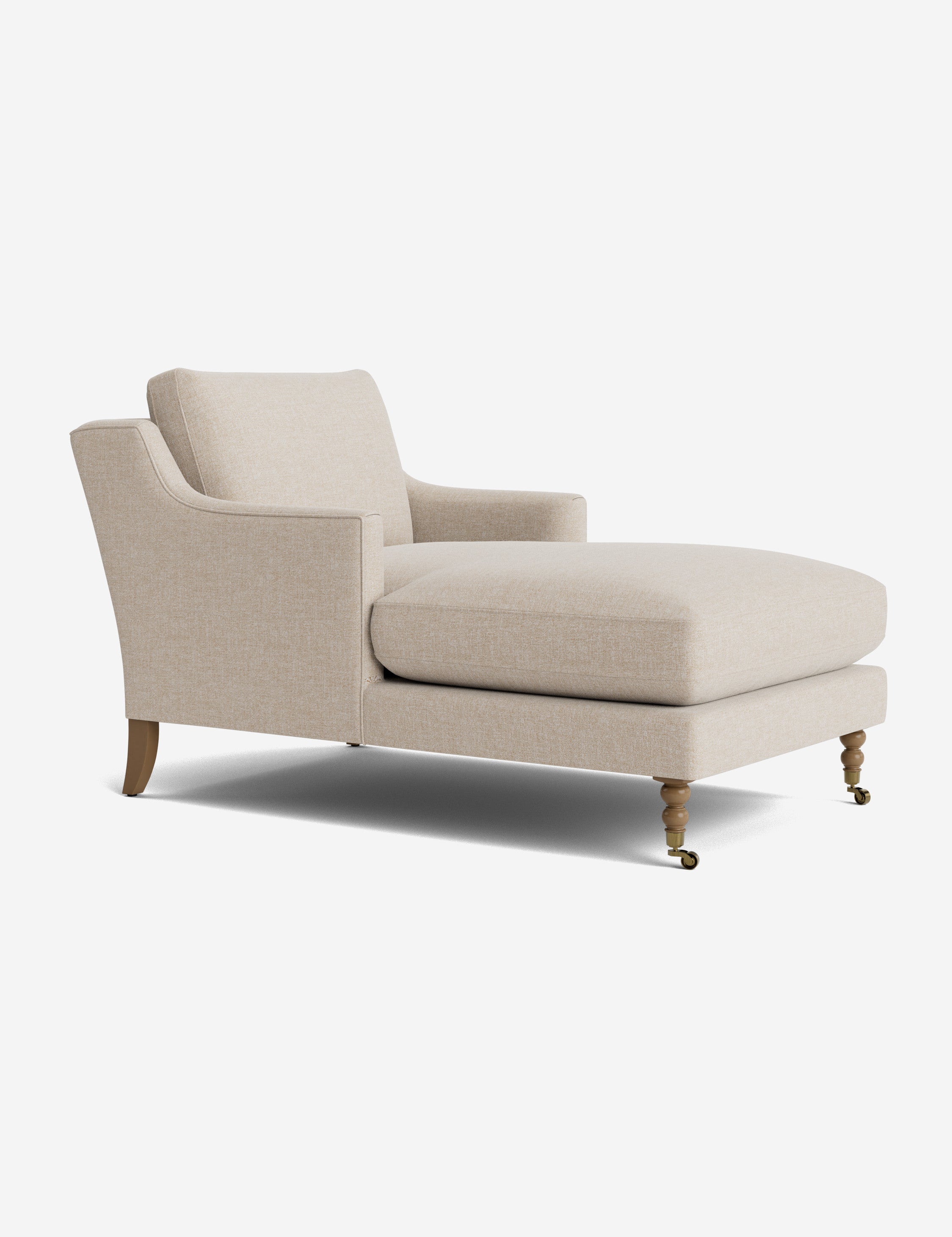 Fabienne Chaise Lounge Chair - Modern Accent Chair for Living Room, Bedroom & Office - Stylish Mid-Century Design with Upholstered Seat and Wooden Legs - Perfect for Relaxing, Reading & Home Decor
