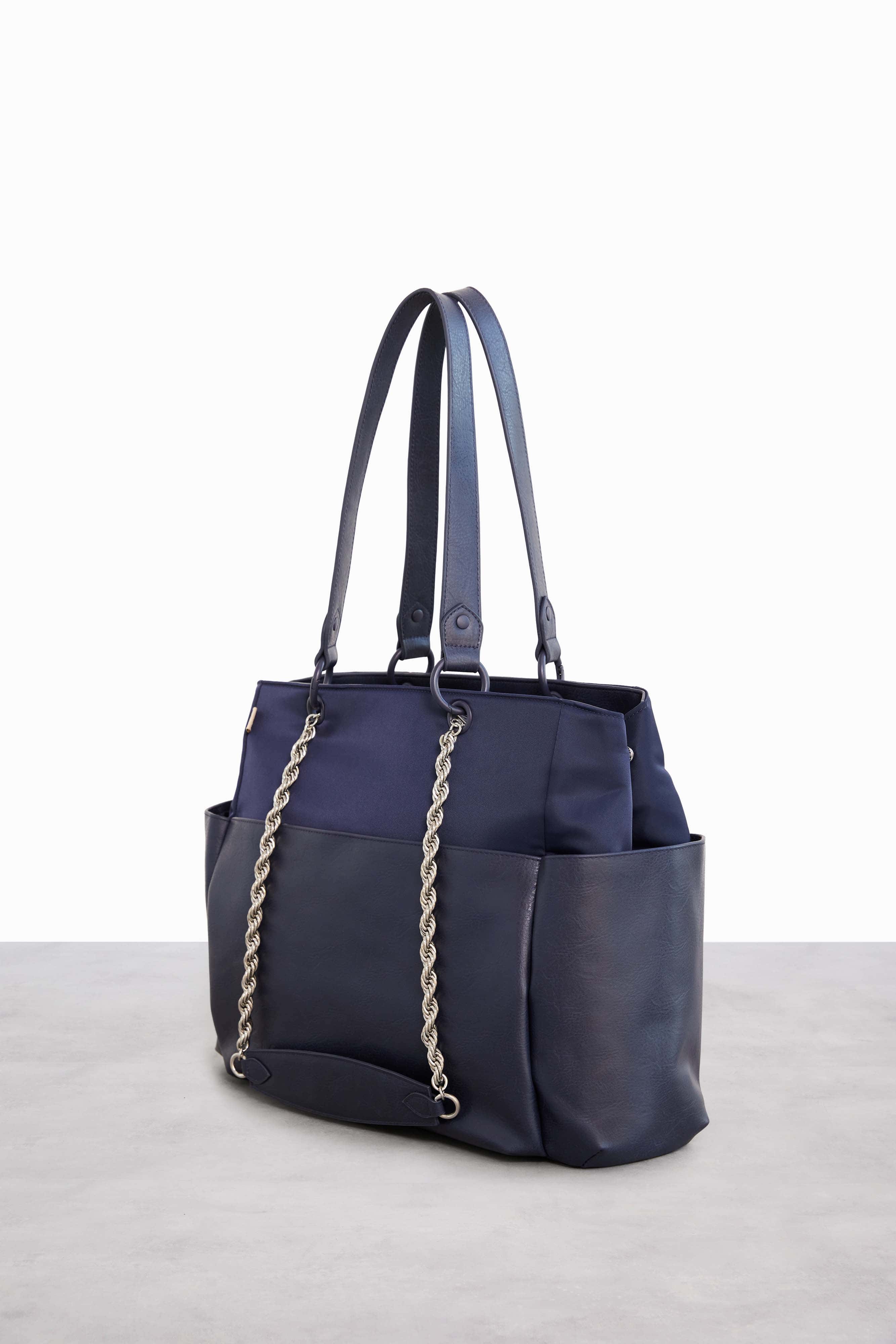 Premium Navy Blue Diaper Bag for Moms - Spacious, Stylish & Waterproof Baby Essentials Organizer - Perfect for Travel, Daycare & On-the-Go Parenting