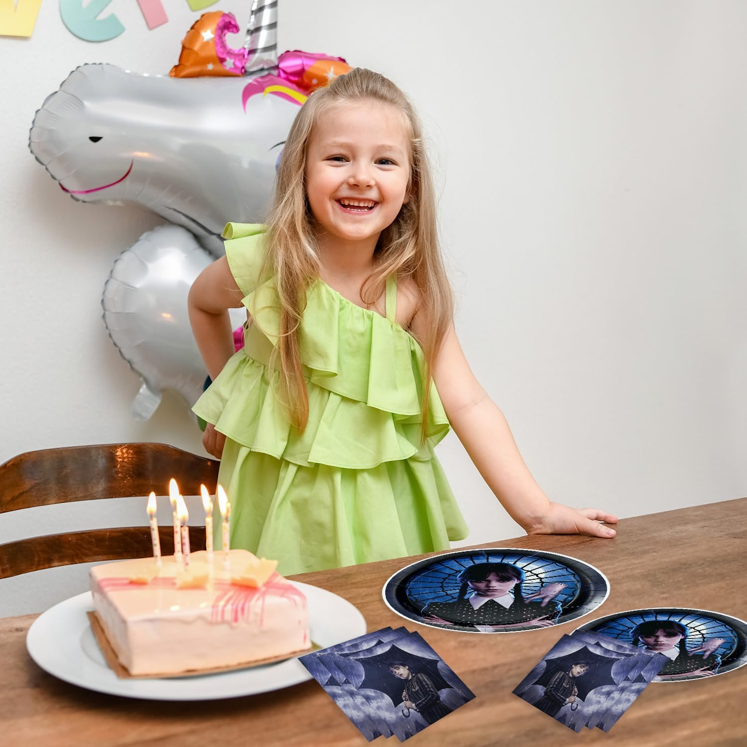80-Piece Disposable Party Tableware Set - 40 Plates & 40 Napkins for Birthday Decorations | Bulk Party Supplies Serving 40 Guests | Perfect for Birthday Parties, Baby Showers & Family Gatherings
