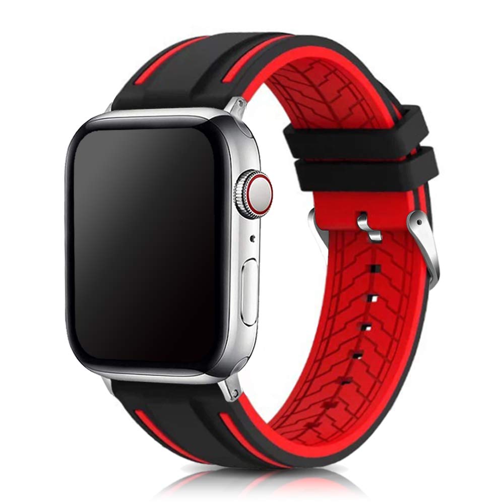 Premium Silicone Sport Band for Apple Watch 49mm/42mm - Compatible with iWatch Series 10/9/8/7/6/5/4/3/Ultra 2/SE - Durable Rubber Replacement Strap for Men & Women - Perfect for Fitness, Swimming & Everyday Wear