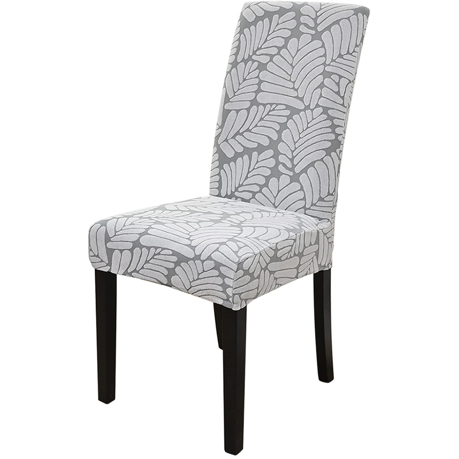 Stretch Dining Chair Slipcover - Washable Elastic Knitted Fabric Chair Covers for Kitchen, Restaurant, Hotel (6PCS) | Modern High Back Chair Protector for Home & Commercial Use