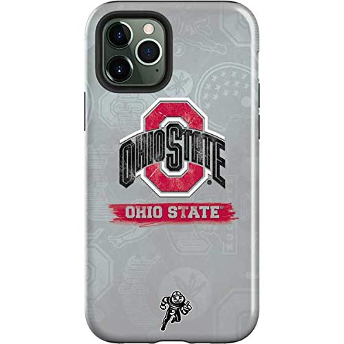 Skinit Impact-Resistant Phone Case for iPhone 12 Pro Max - Officially Licensed Ohio State University Distressed Logo Design | Durable Protection for Everyday Use, School & Game Day