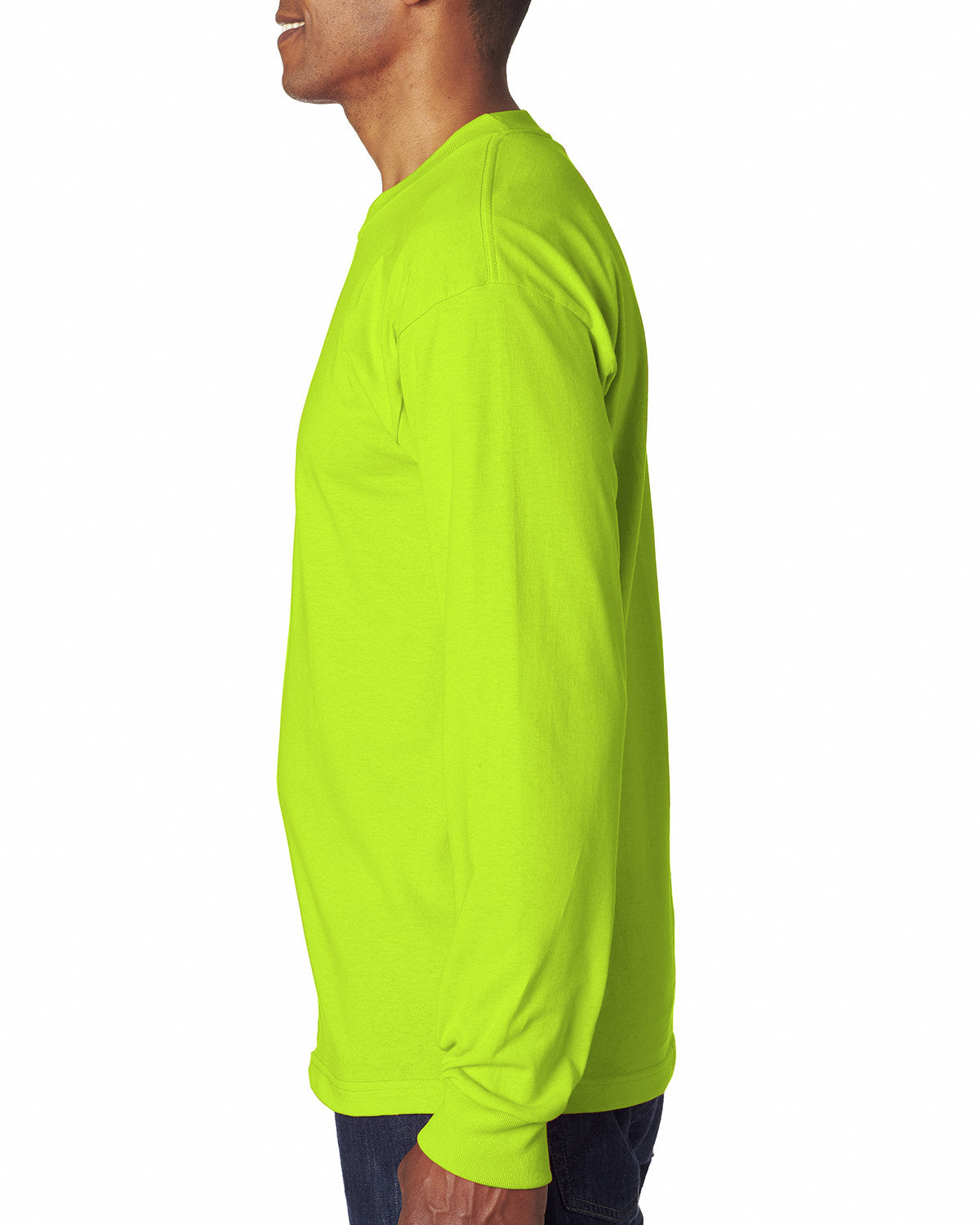 Bayside BA6100 Men's 100% Cotton Long Sleeve T-Shirt 6.1 oz - Comfortable Casual Shirt for Everyday Wear, Work & Outdoor Activities