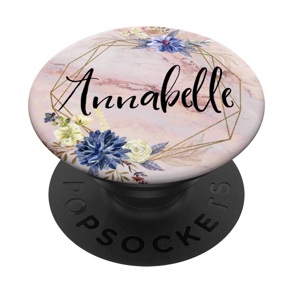 Annabelle Name on Flowers Rose Pink Pattern - Personalized Floral Design for Home Decor, Gifts, and Special Occasions