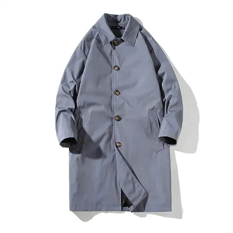Stylish Men's Oversized Car Coat - Trendy Winter Long Coat for Men - Perfect for Casual Outings, Office Wear & Outdoor Activities