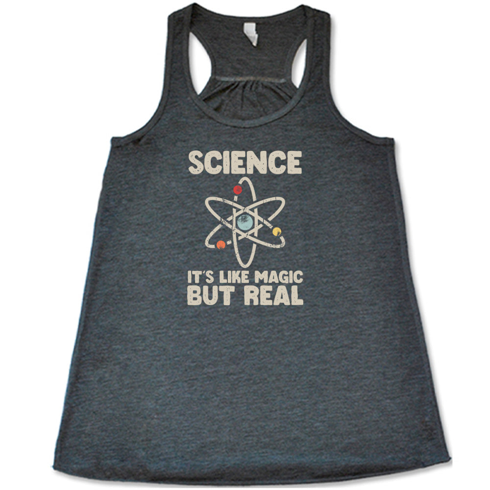 Science It's Like Magic But Real T-Shirt - Funny Science Lover Gift for Students & Teachers - Perfect for Classrooms, Labs & Nerdy Parties
