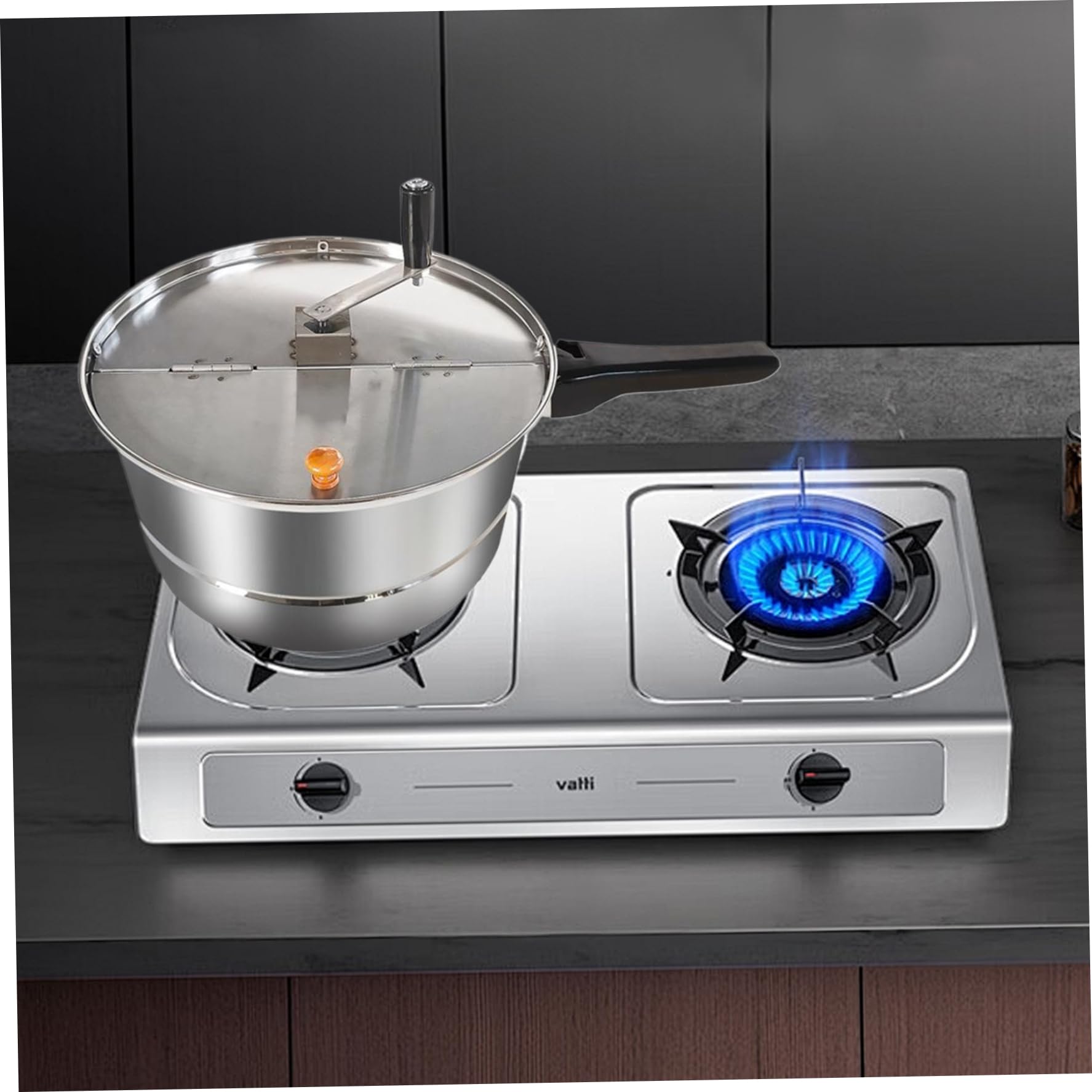 Hyperu Popcorn Maker Machine - Stirring Popcorn Popper for Home Theater, Movie Nights & Snack Time - Perfect for Family Gatherings & Parties