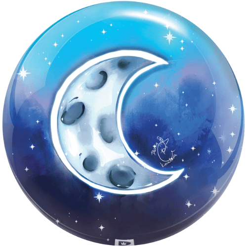 Brunswick Sun and Moon Viz-A-Ball Bowling Ball - High Performance Reactive Resin for Strikes & Spares - Perfect for League Play & Casual Bowling Nights