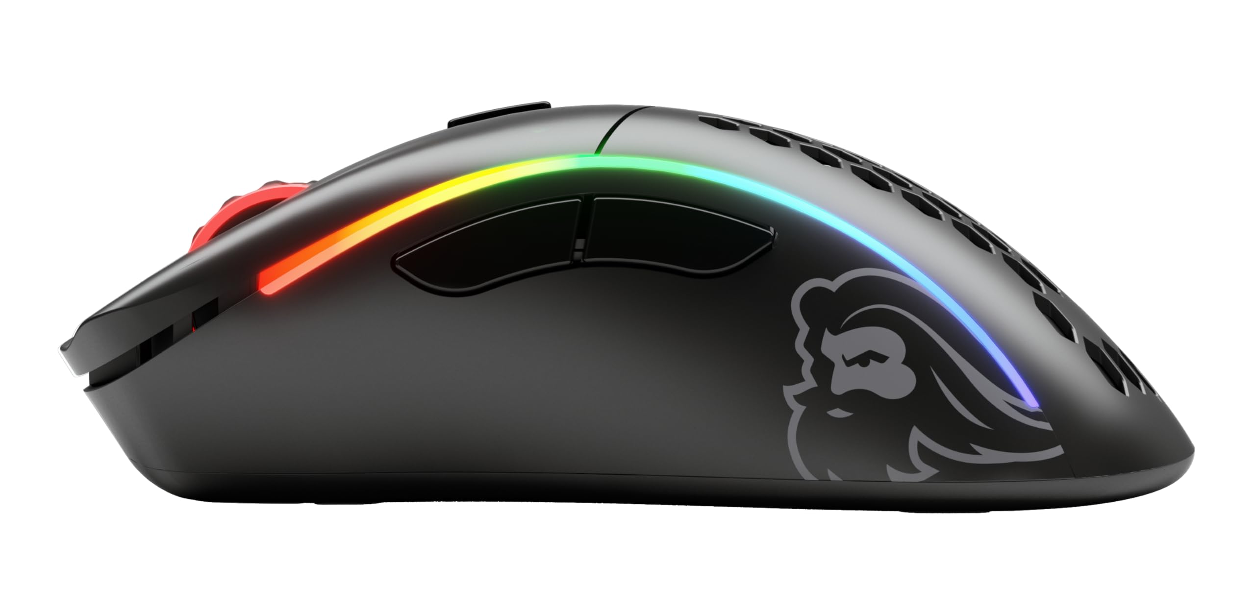 Glorious Model D Wireless Gaming Mouse - Ultra Lightweight 69g, 2.4GHz Lag-Free Wireless, 71-Hour Battery Life, RGB Lighting, BAMF Sensor, Ergonomic Design, 6 Programmable Buttons - Matte Black - Perfect for FPS, MOBA & PC Gaming