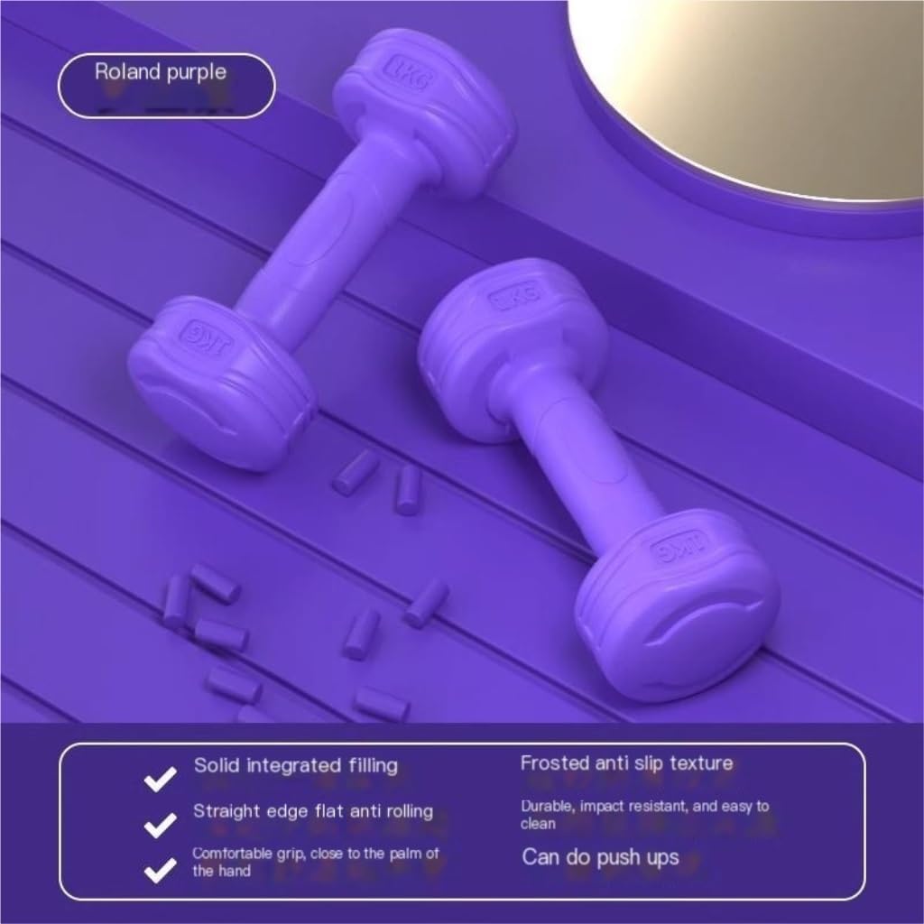 Women's & Men's Adjustable Dumbbell Set for Home Gym - Kettlebell & Arm Muscle Training - Yoga & Strength Workout Equipment for Home Fitness & Weight Lifting