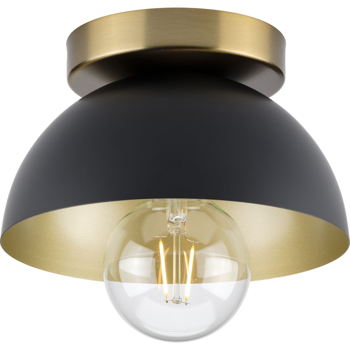 Eva Collection Modern One Light Flush Mount Ceiling Light - Sleek LED Fixture for Bedroom, Hallway, Kitchen & Bathroom Lighting