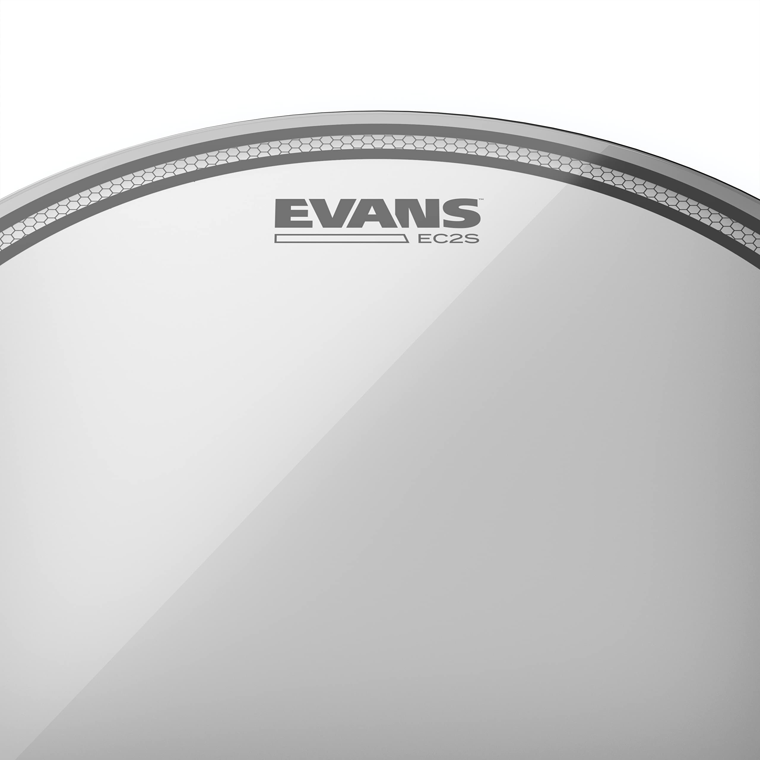 Evans EC2S Clear 18 Inch Tom Drumhead - Premium Drum Head for Professional Drummers - Perfect for Live Performances, Studio Recording, and Practice Sessions
