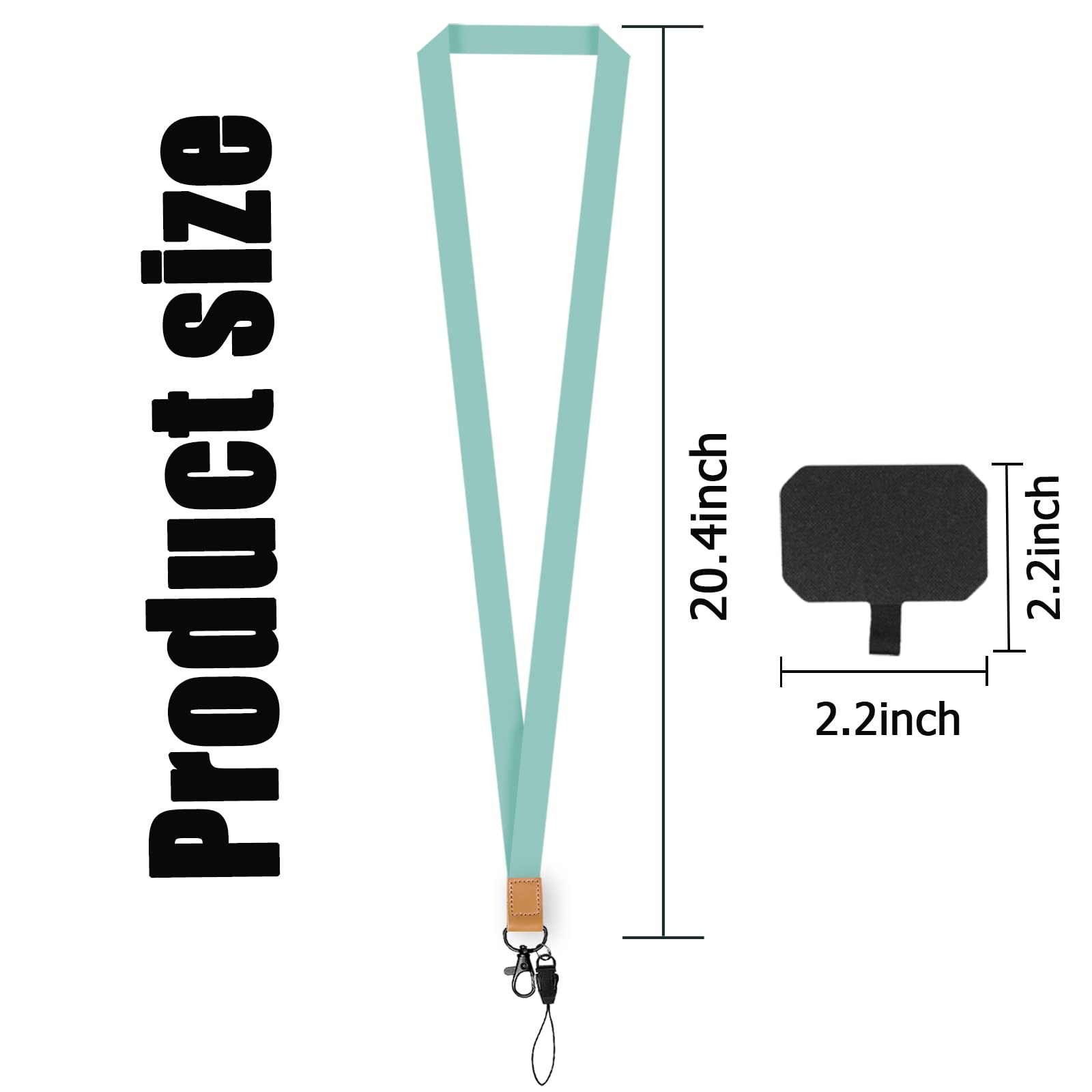 Adjustable Detachable Phone Lanyard (3-Pack) - Universal Neck Strap for iPhone, Samsung & Most Smartphones - Perfect for Work, Travel & Hands-Free Convenience