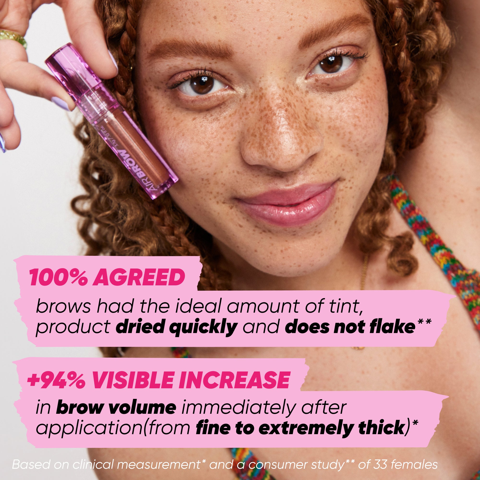 Air Brow Tinted Volumizing Treatment Gel - Natural-Looking Eyebrow Enhancer for Fuller Brows | Perfect for Daily Use, Special Occasions & Makeup Routines