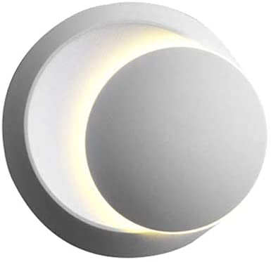 360° Rotating LED Wall Light - Modern Adjustable Bedside Lamp for TV Cabinet, Corridor & Bedroom - White Wall Lamp for Ambient Lighting & Decor