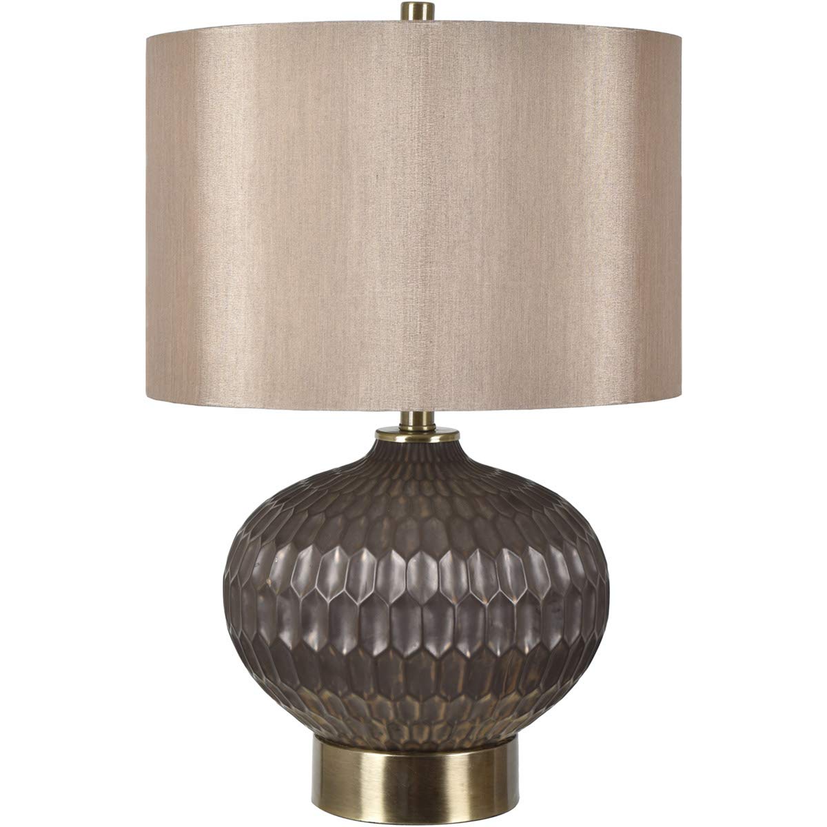 Crestview Collection Bowen Bronze Ceramic Table Lamp with Bronze Shade - Elegant Home Decor for Living Room, Bedroom & Office Lighting
