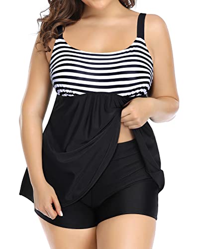 White Black Striped