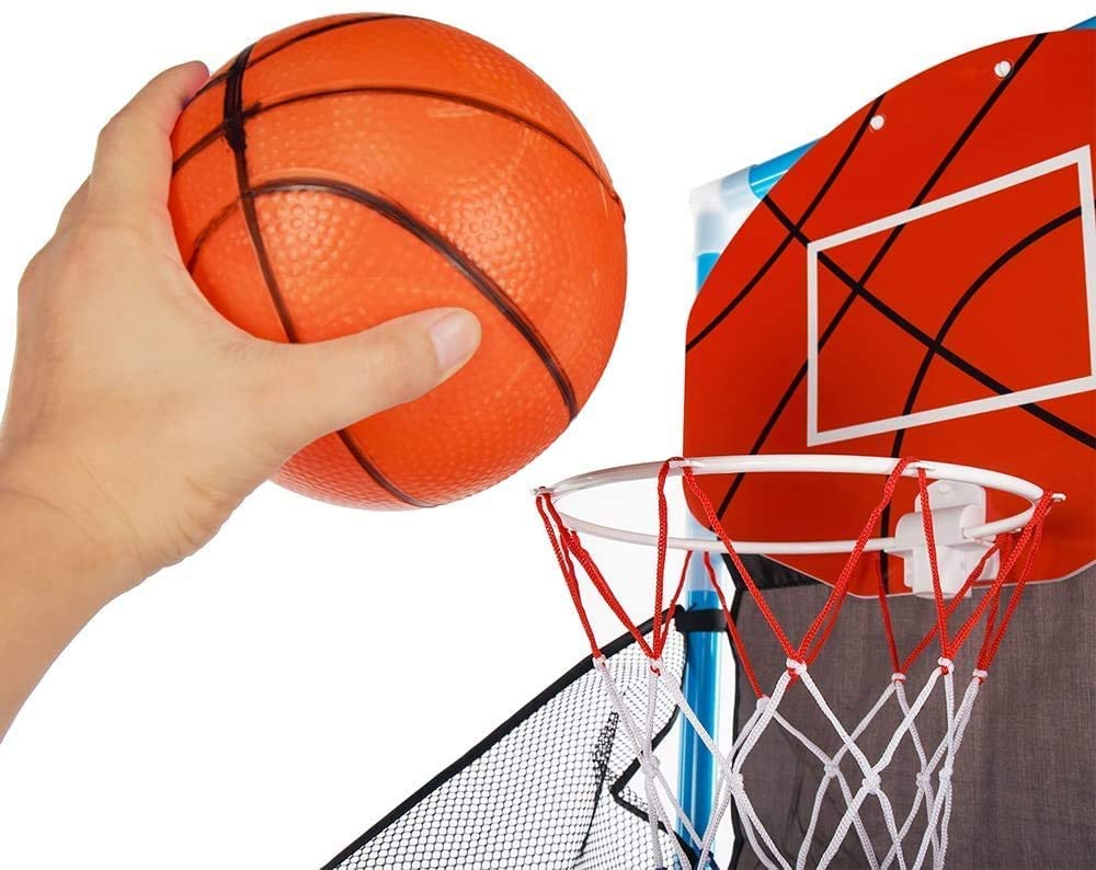 Tuko Toddler Basketball Hoop - Adjustable Height Arcade Board Game Toy for Kids Ages 3+ | Indoor/Outdoor Basketball Shooting Training System with Ball | Perfect Birthday Gift for Boys & Girls | Fun Playtime at Home, Park or Backyard (2024 Edition)