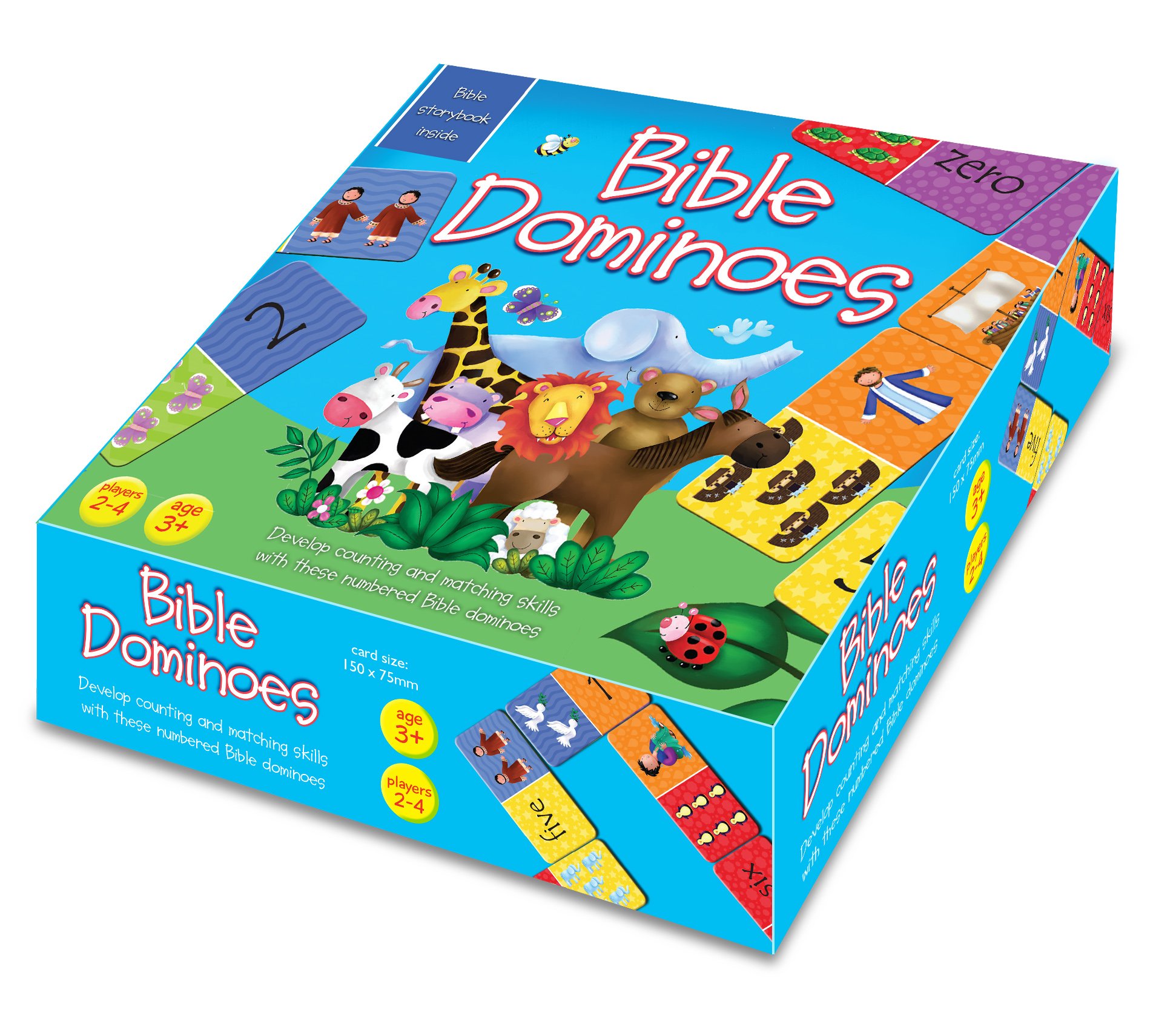 Kregel Children's Books Bible Dominoes - Christian Educational Game for Kids, Sunday School & Family Bible Study Activities