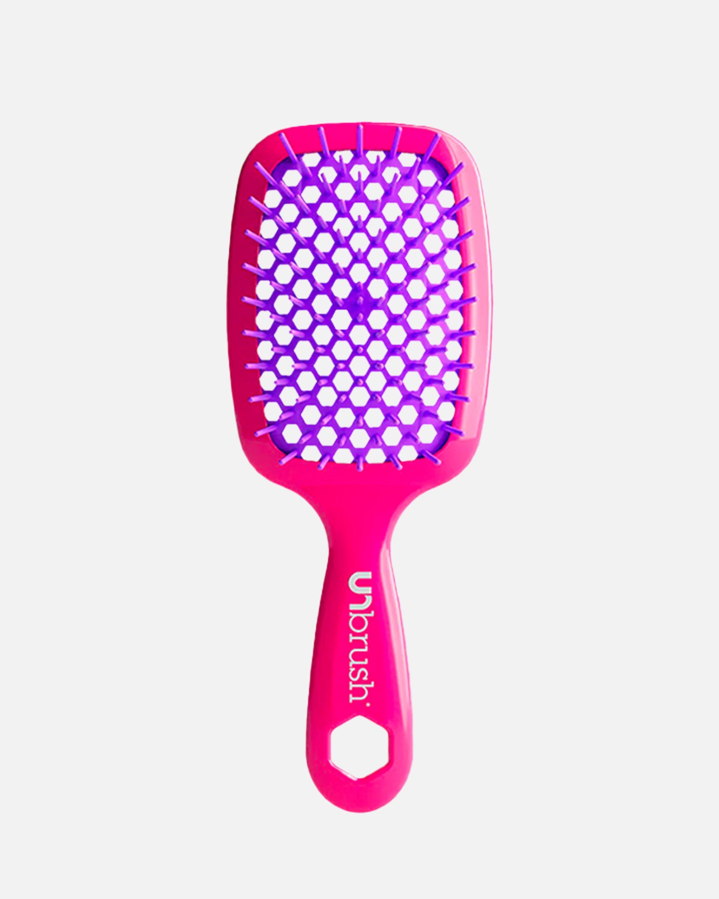 UNbrush Detangling Hair Brush for Women & Kids - Pink Burst | Wet & Dry Hair Brush for Curly, Thick, Long Hair | Pain-Free Knot Remover for Shower, Salon & Travel Use