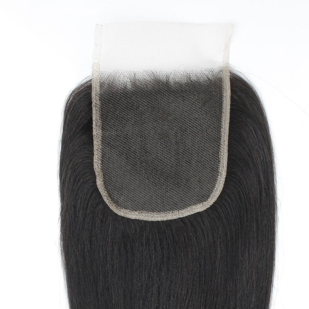 Yaki Straight 4x4 Transparent Lace Human Hair Closure - Natural Look for Black Women - Perfect for Everyday Wear, Special Occasions & Protective Styling