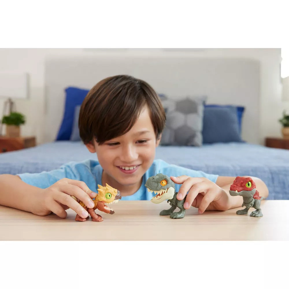Jurassic World Mighty Little Biters T-Rex Dinosaur Toy - JDC39 Collectible Action Figure for Kids | Perfect for Playtime, Dinosaur Themed Parties & Jurassic World Collections