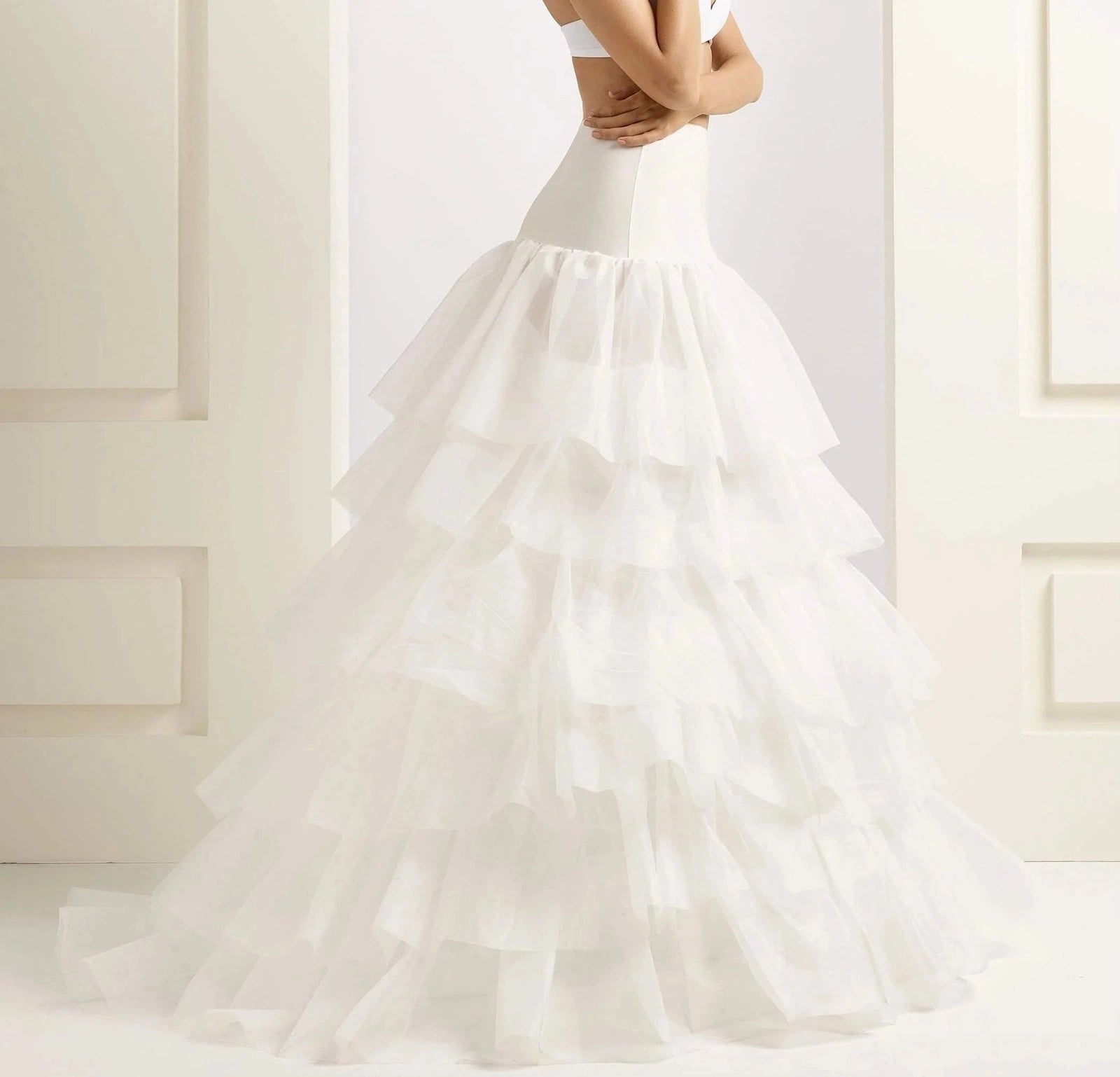 Elegant Hooped Petticoat for Wedding Dresses - Bridal Crinoline Underskirt H19 320 | Perfect for Bridal Gowns, Quinceañera & Formal Dresses