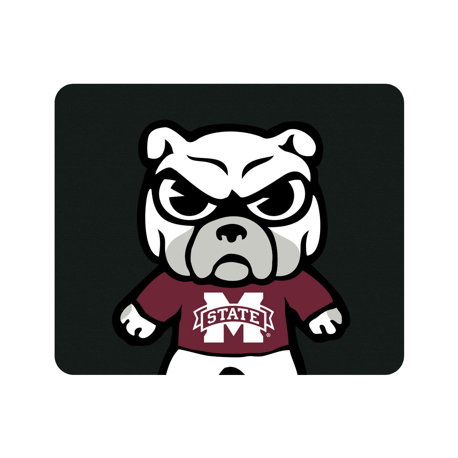 Mississippi State University Standard Fabric Mouse Pad - Non-Slip Desk Accessory for Gaming & Office Use - Tokyodachi Cropped Design - Perfect for Dorm, Home & Work Setup